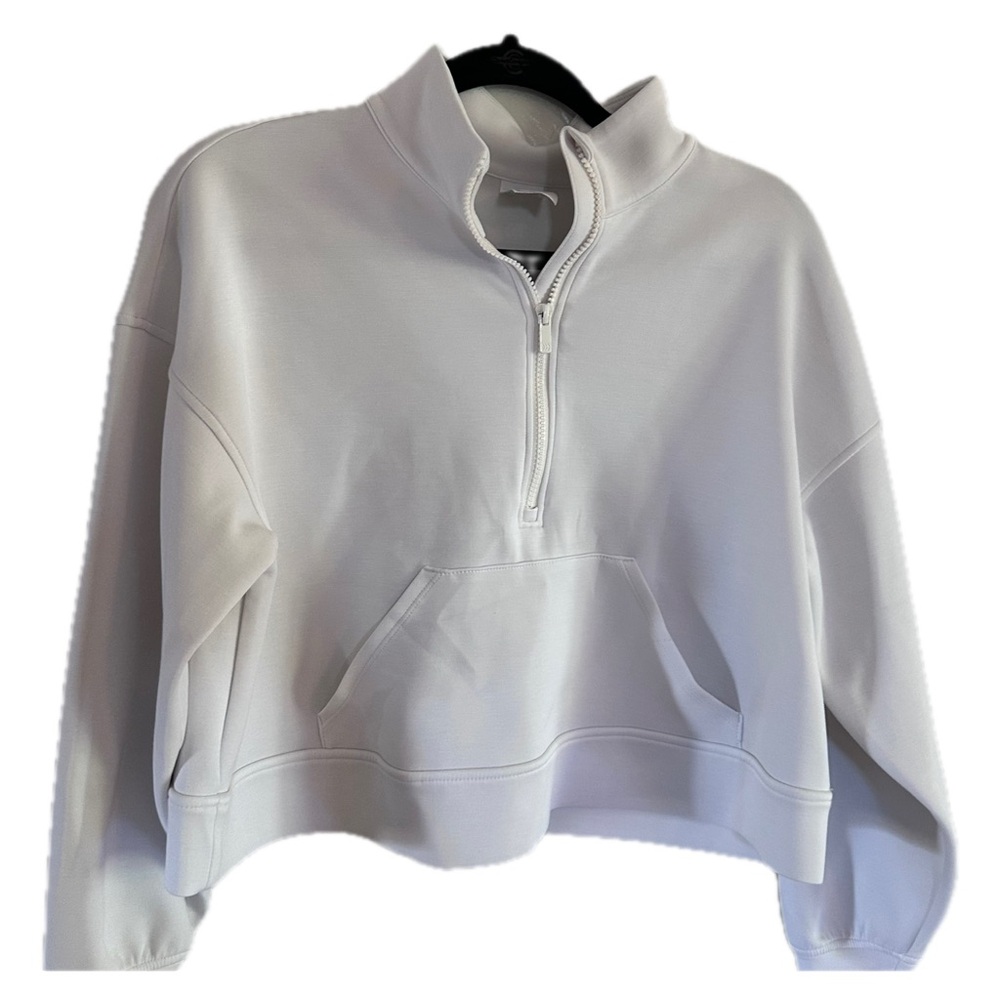 All in Motion Women's White Quarter-Zip Sweatshirt